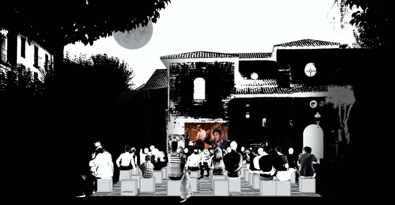 Cine de Verano con los asientos deabatidos